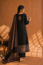 Black Ajrakh & Chikankari Suit Set – A Celebration of Two Timeless Indian Crafts