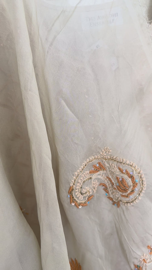 Tissue Silk Anarkali- 3 piece Ready to Wear