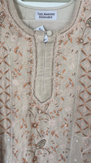 Tissue Silk Anarkali- 3 piece Ready to Wear