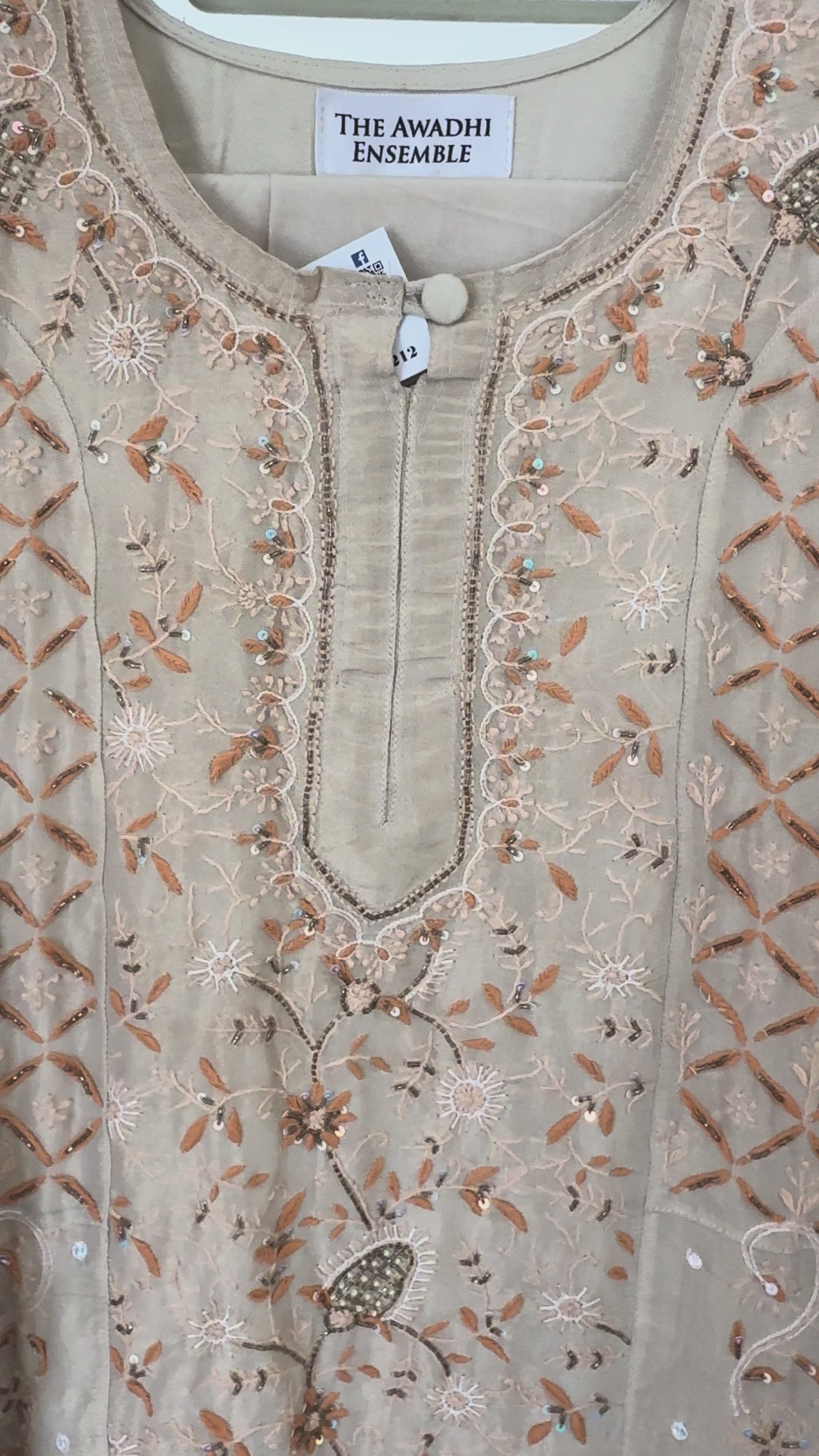 Tissue Silk Anarkali- 3 piece Ready to Wear