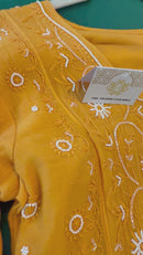 Mul Chanderi Angarkha Style Ready to Wear Set