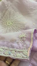 Ghazal: Pure Organza Silk Ready to Wear Set