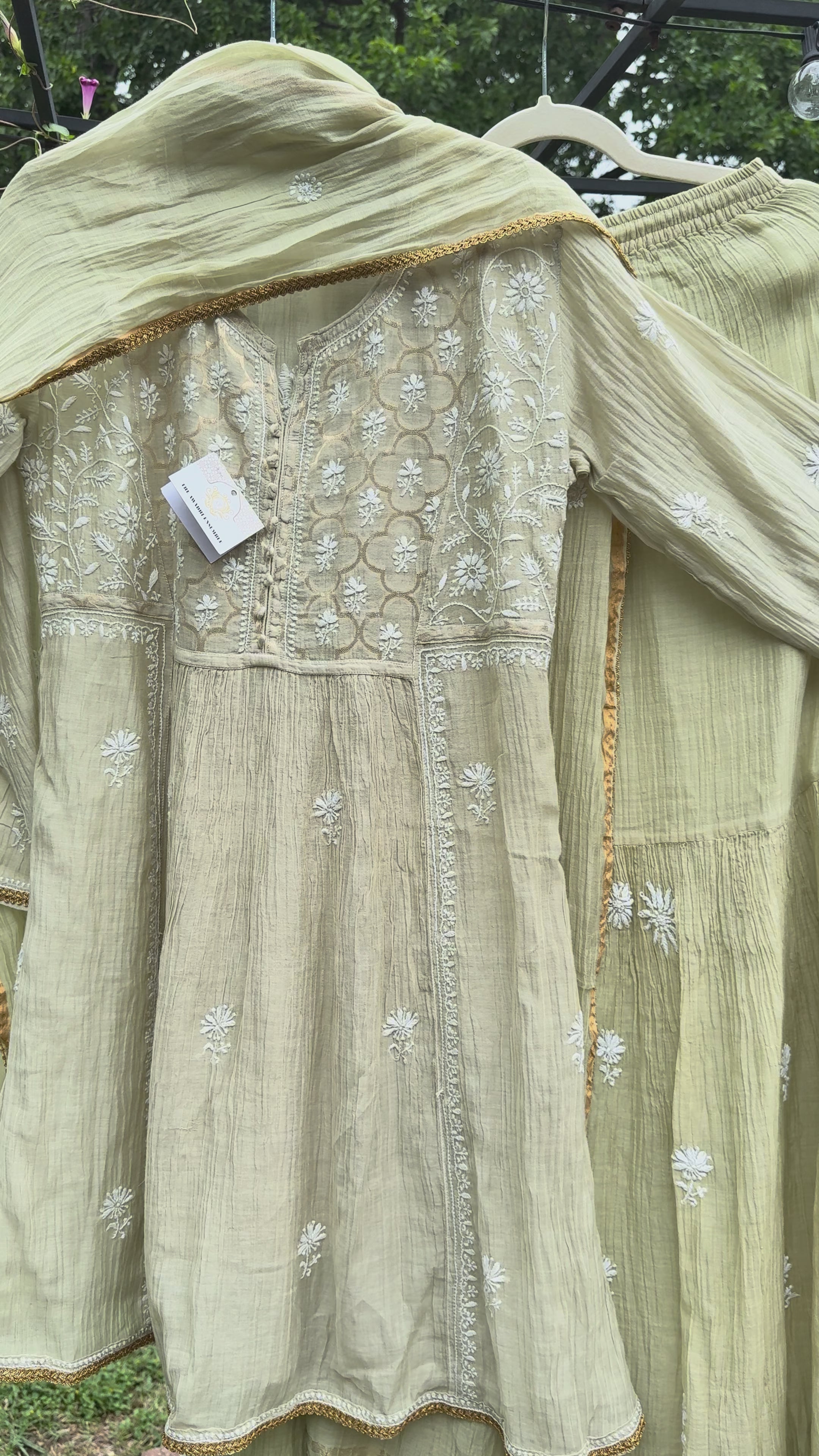 Mul Chanderi Ready to Wear Gharara set