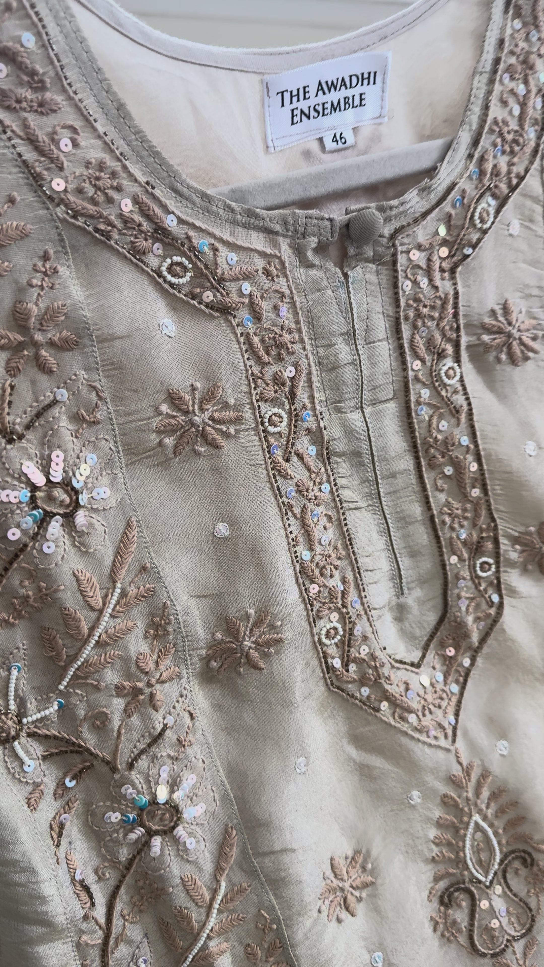 Tissue Silk A Line Panel Suits