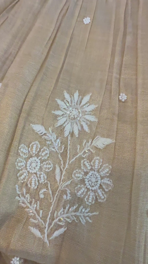 Tissue Silk Gown Style Ready to Wear Set