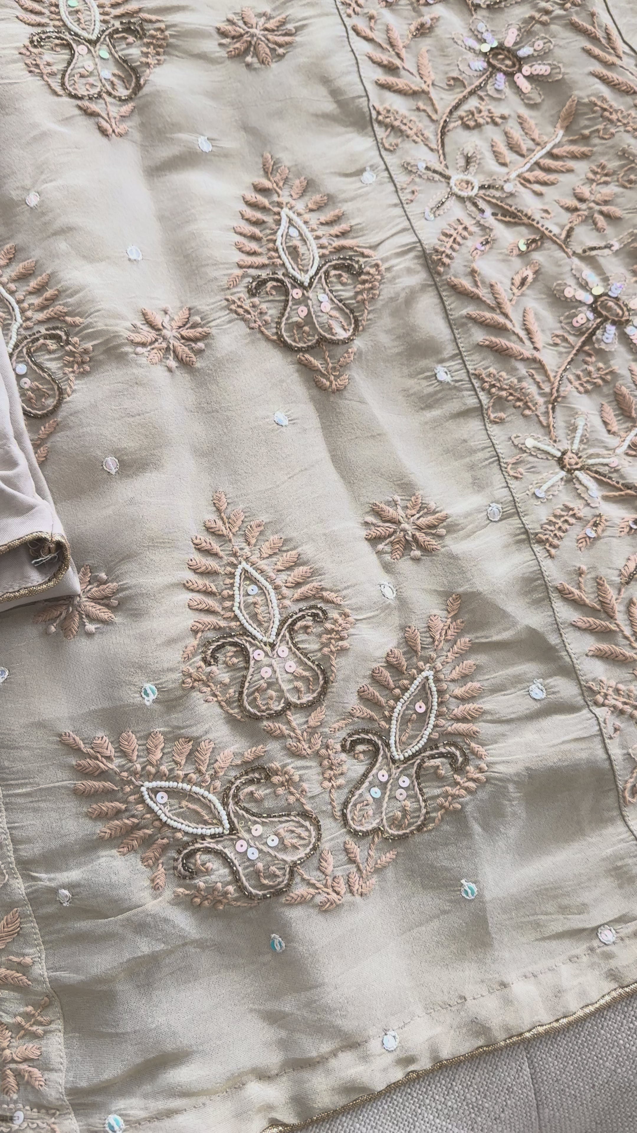 Tissue Silk A Line Panel Suits